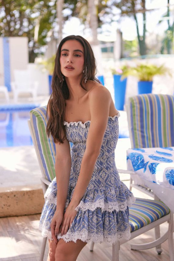 Vestido Collete Straples Arrunchis Ojalillo