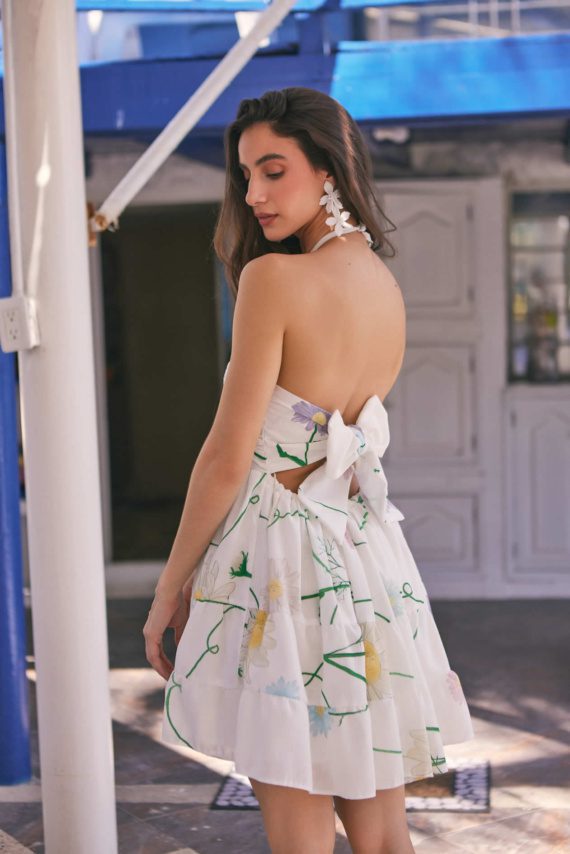 Vestido Esther Estampado Lino - Imagen 2