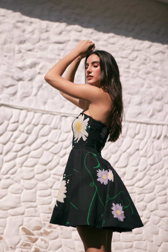 Vestido Paulette Evolucionado Estampado Lino - Imagen 5