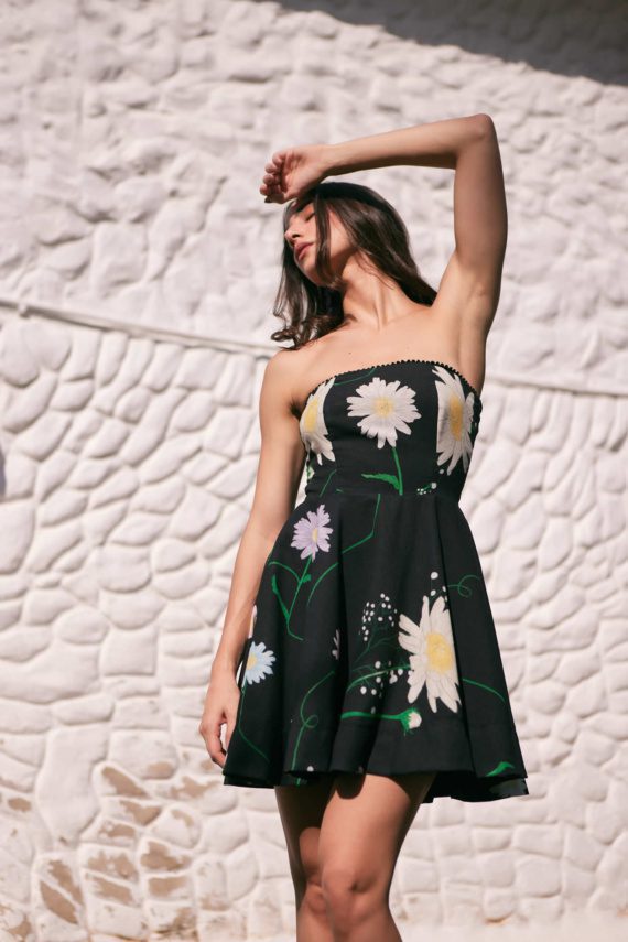 Vestido Paulette Evolucionado Estampado Lino - Imagen 4