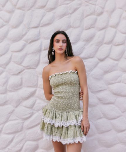 Vestido Collete Straples Arrunchis