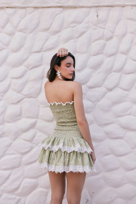 Vestido Collete Straples Arrunchis - Imagen 2