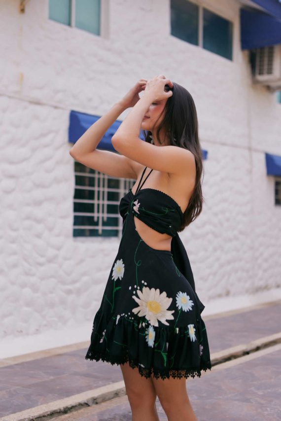 Vestido María Camila Lucie Estampado Lino - Imagen 8